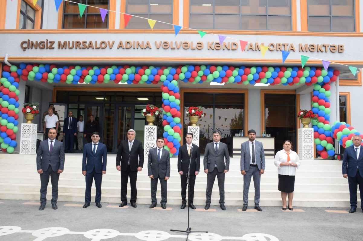 Çingiz Mursalov adına Vəlvələ kənd tam orta məktəbinin yeni binasının açılış mərasimi keçirilib.