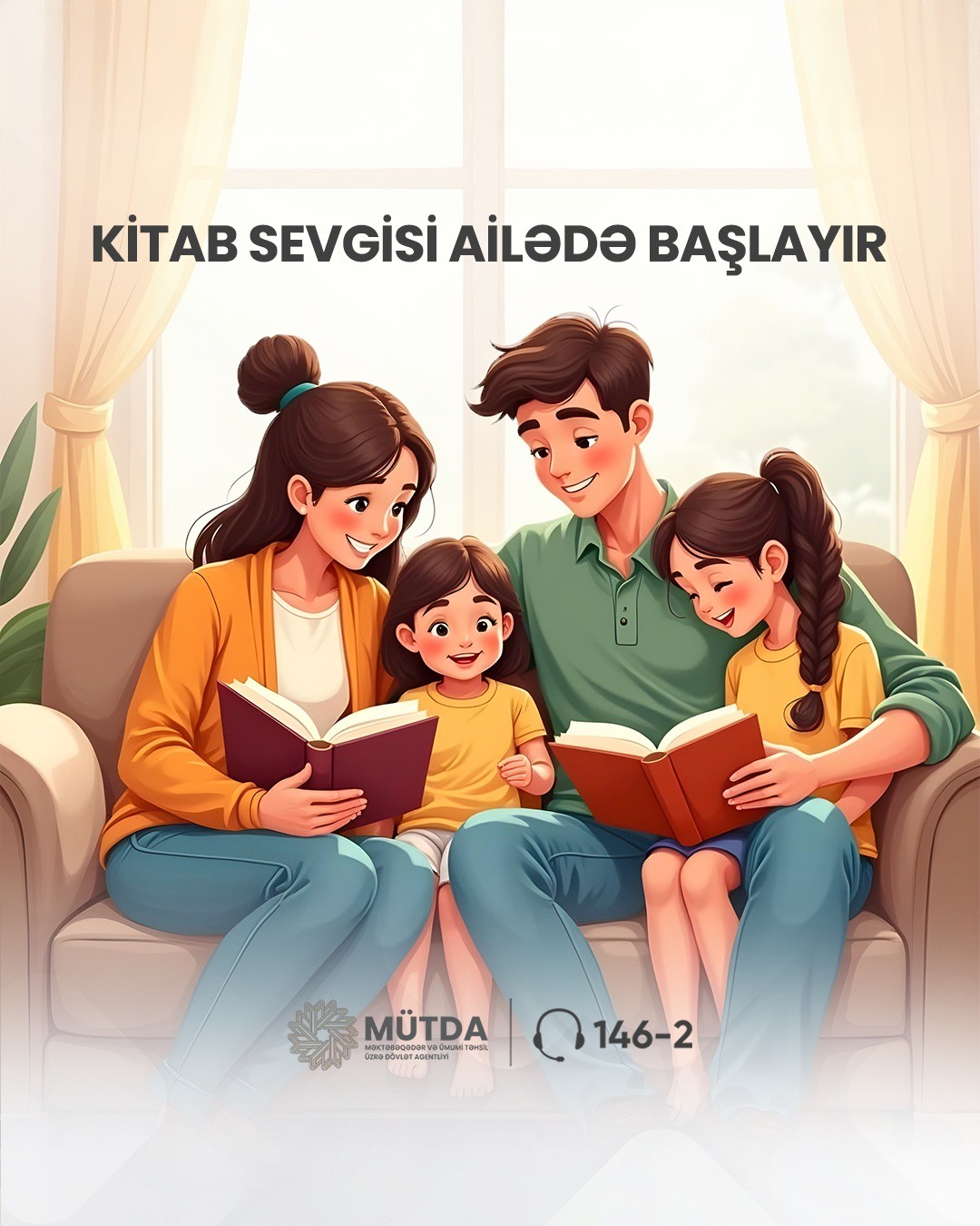 Övladlarımıza kitabları və mütaliəni sevməyi öyrədək.