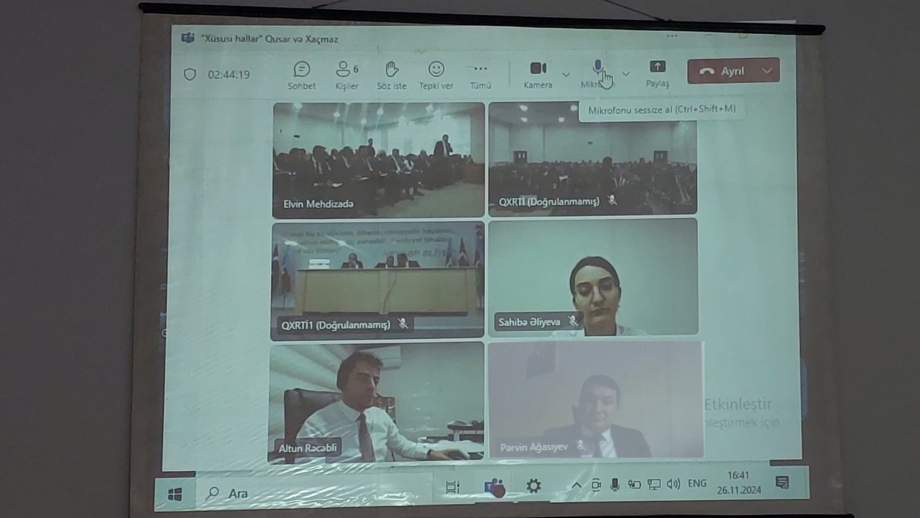 Xüsusi hallara dair görüş keçirilib