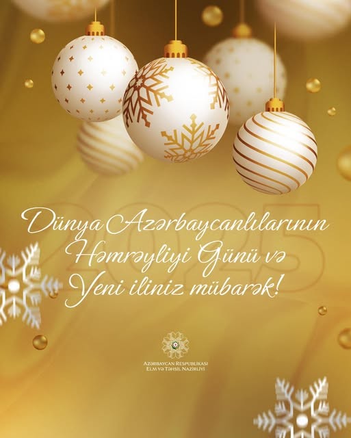 31 Dekabr − Dünya Azərbaycanlılarının Həmrəyliyi Günü və Yeni il