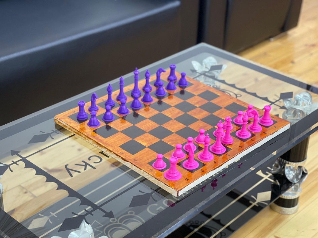 Şahmat fiqurlarının və dama daşlarının 3D modelləri hazırlandı