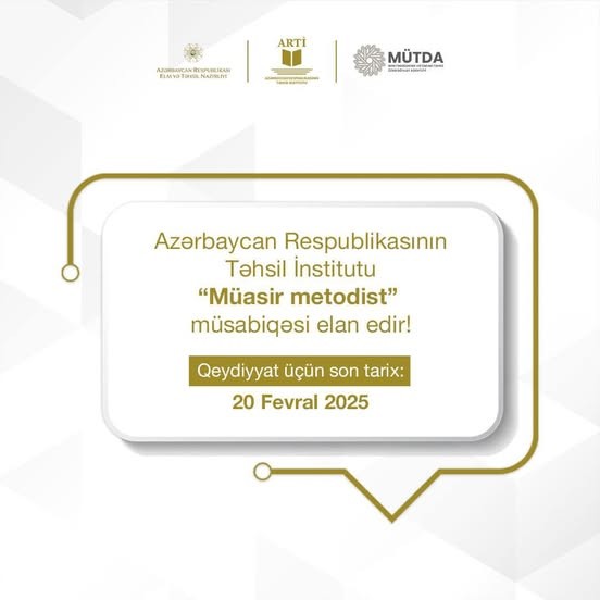 Təhsil İnstitutu “Müasir metodist” müsabiqəsi elan edir!