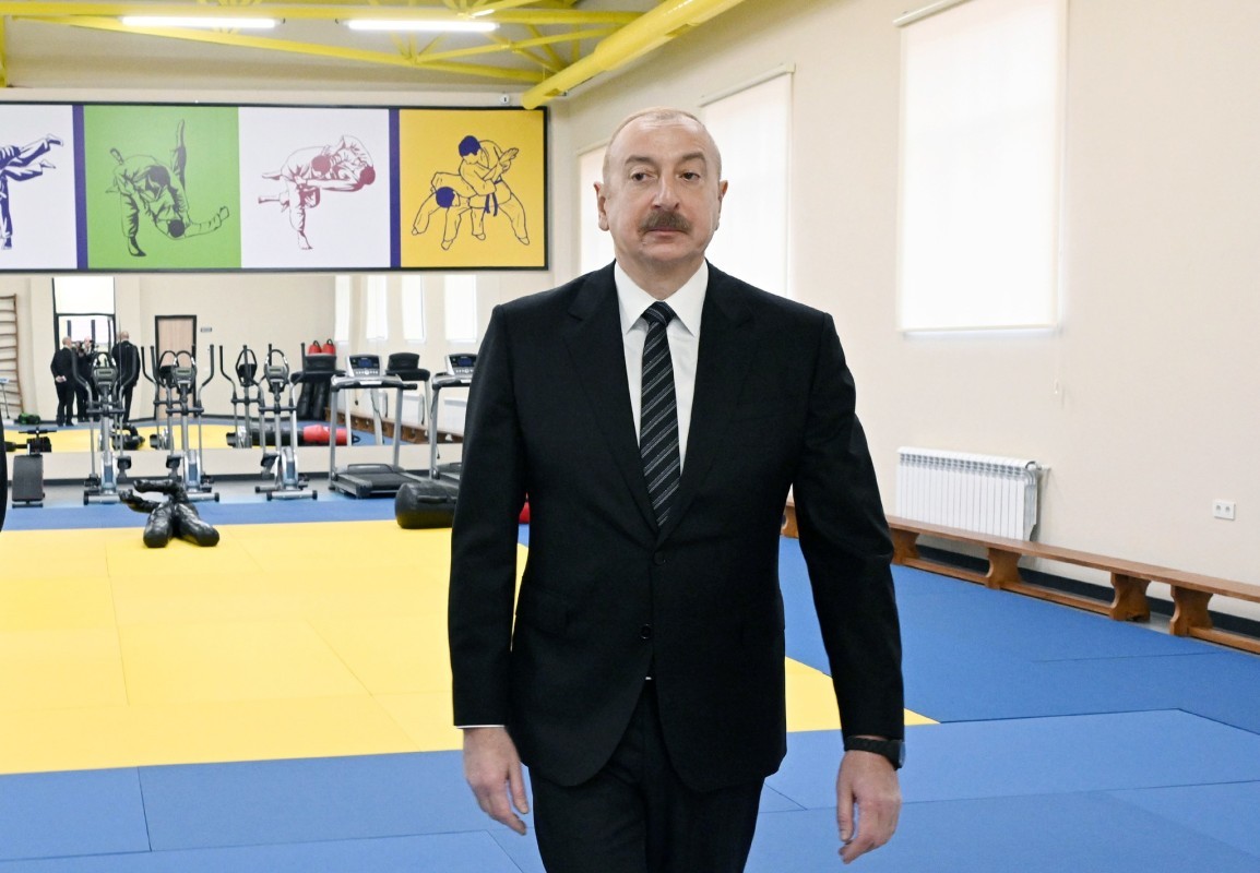 Prezident İlham Əliyev  yaradılan şəraitlə tanış olub.