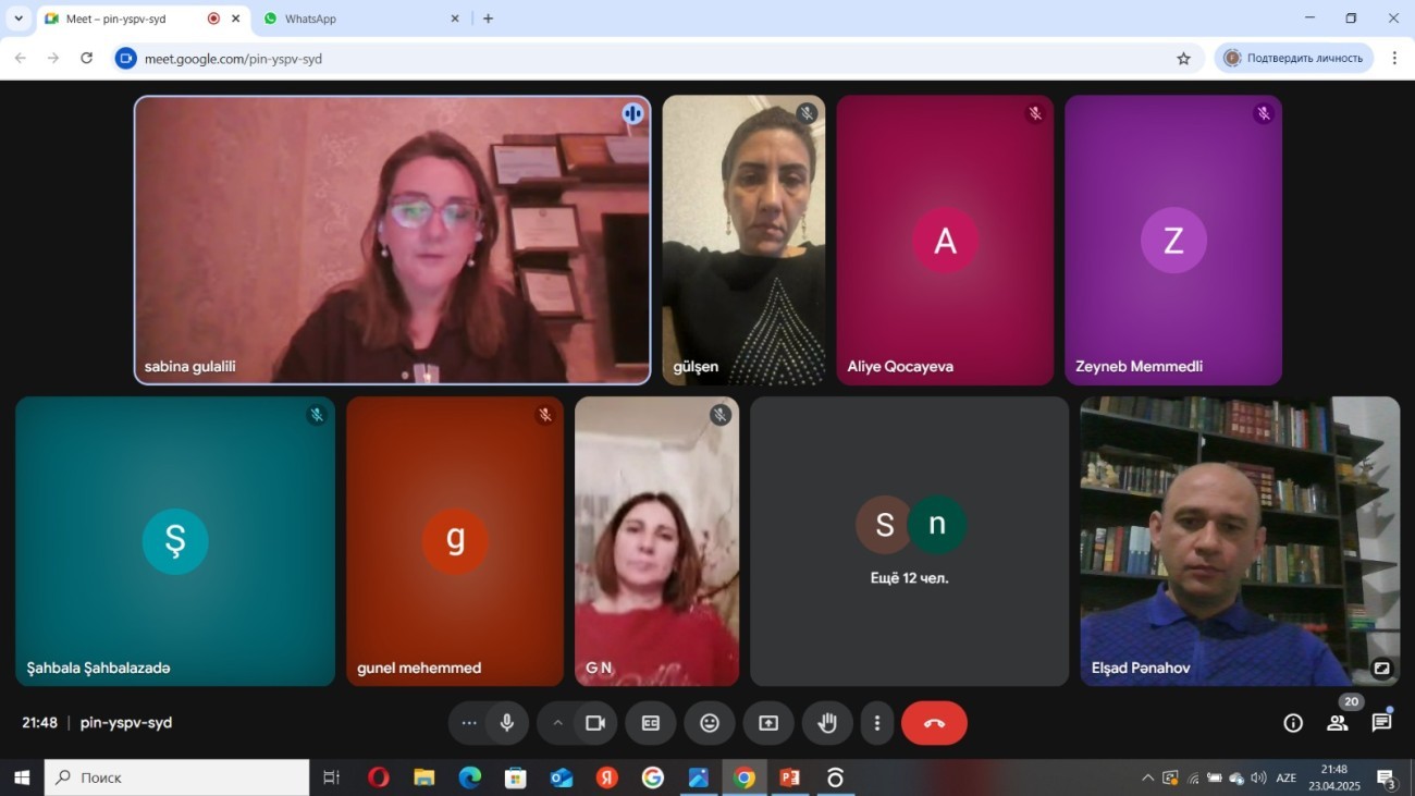 "Müasir müəllim: Nəzəriyyədən təcrübəyə" adlı onlayn təlimlərə başlanılıb.