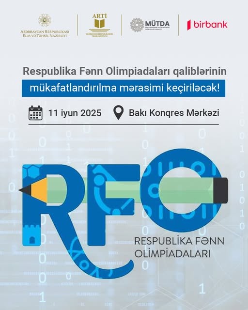 Respublika Fənn Olimpiadaları qaliblərinin mükafatlandırılma mərasimi keçiriləcək