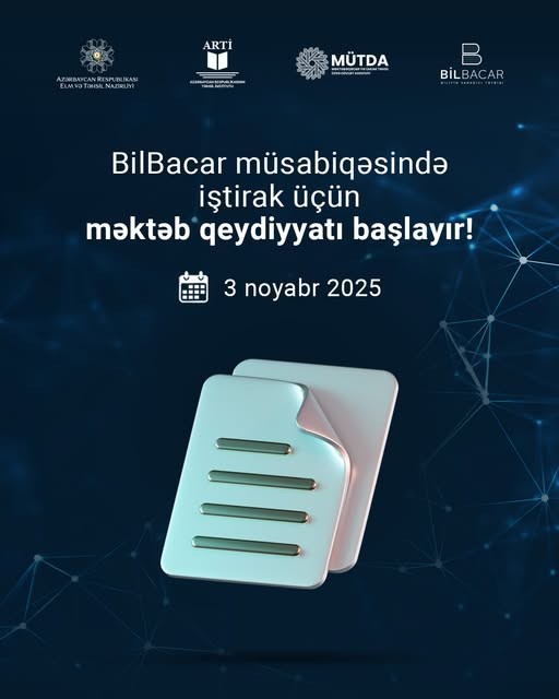 Məktəb qeydiyyatı 3 noyabrdan başlayır!