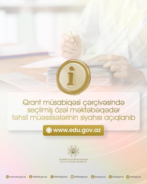 63 özəl məktəbəqədər təhsil müəssisəsi müsabiqənin qalibi olub