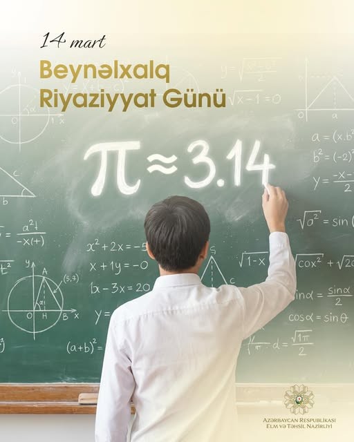 Beynəlxalq Riyaziyyat Günüdür.