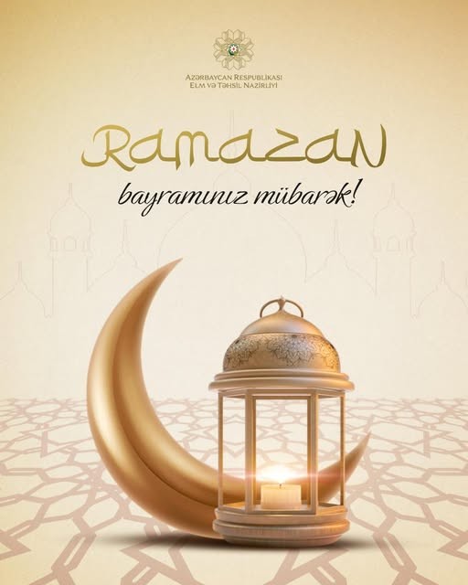 Ramazan bayramınız mübarək!