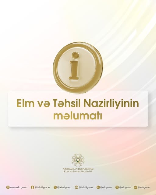 Elm və təhsil naziri Emin Əmrullayev əmr imzalayıb
