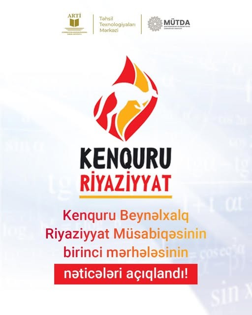 Kenquru Beynəlxalq Riyaziyyat Müsabiqəsinin I mərhələsinin nəticələri