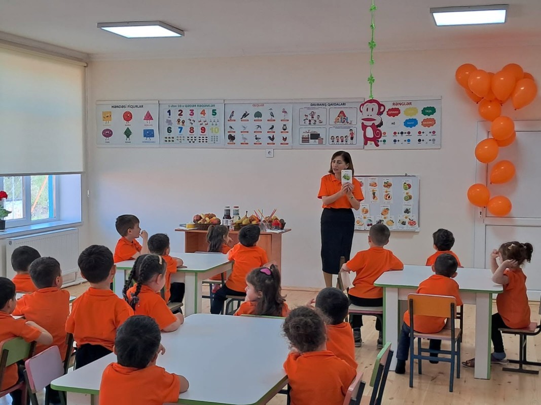 “Ətraf aləmlə tanışlıq və nitq inkişafı” mövzusunda aylıq keçirilir.