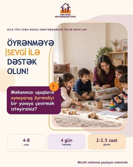 Məktəbəqədər təlim qruplarının təşkilinə başlanılır.