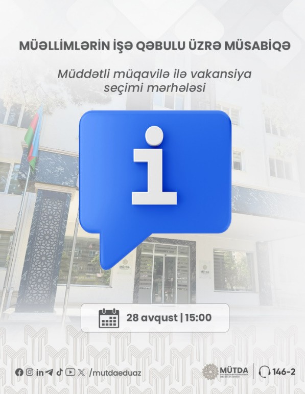 Vakansiya seçimi mərhələsinə başlanılır