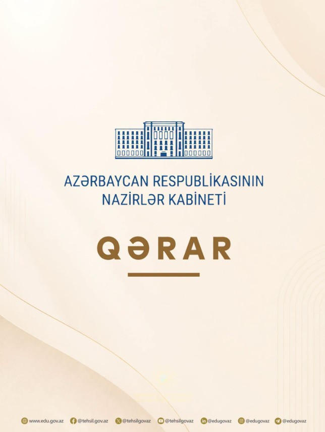 Nazirlər kabinetinin qərarı